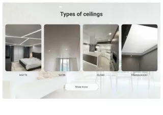 types of ceilings
