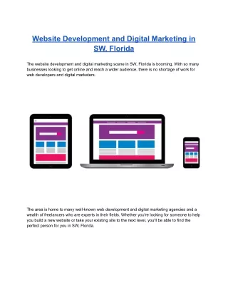 website development and digital marketing