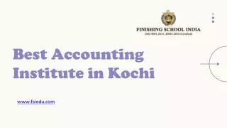 Best Accounting Institute in Kochi- FSIEDU