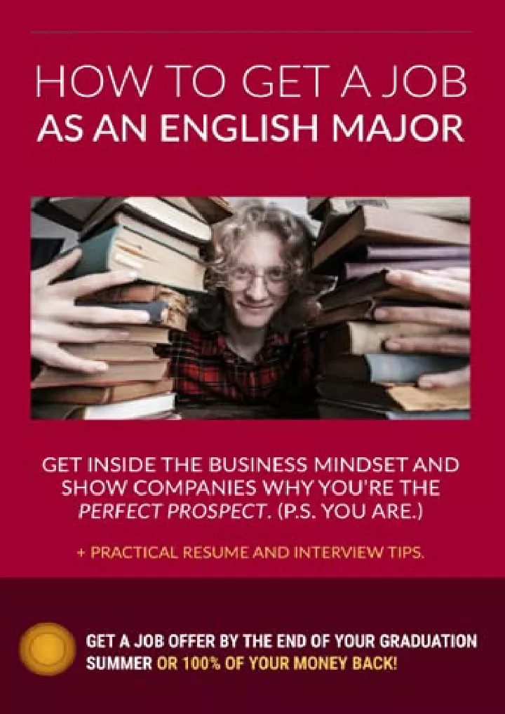 how to get a job as an english major career