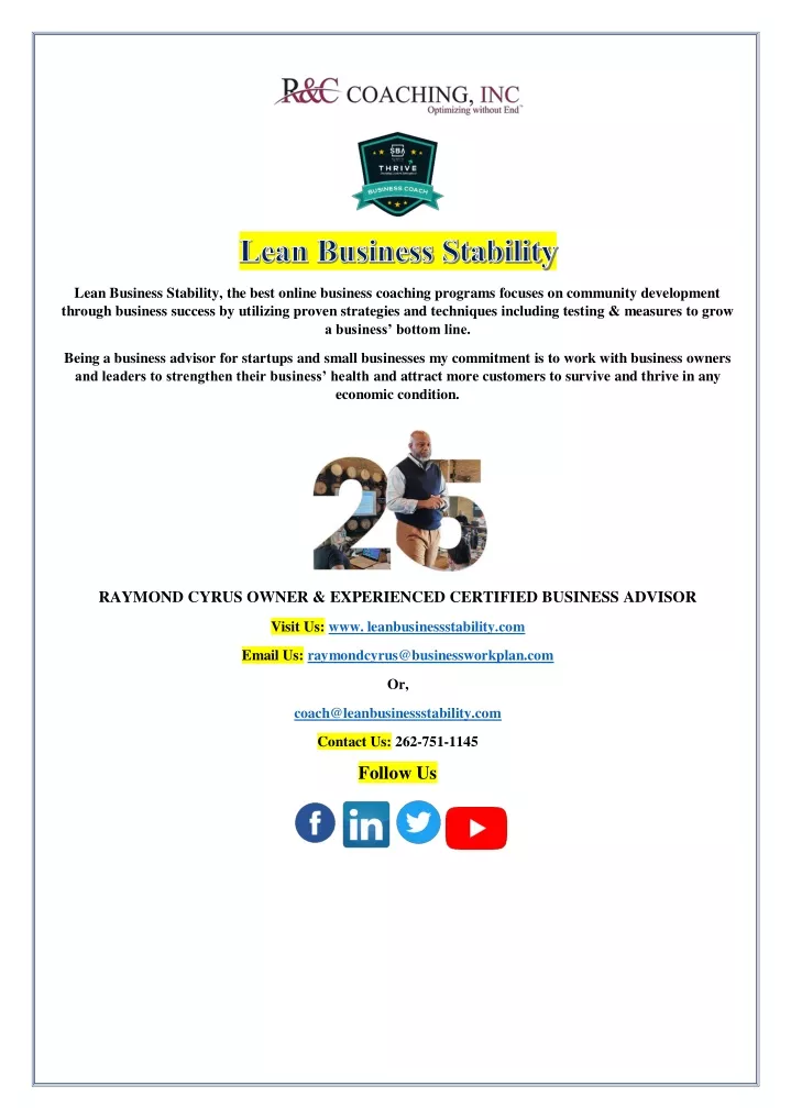 lean business stability the best online business