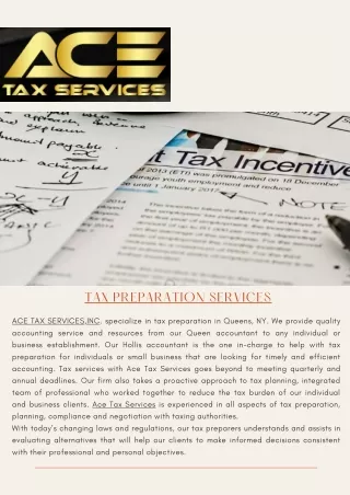 Tax Preparation services near me
