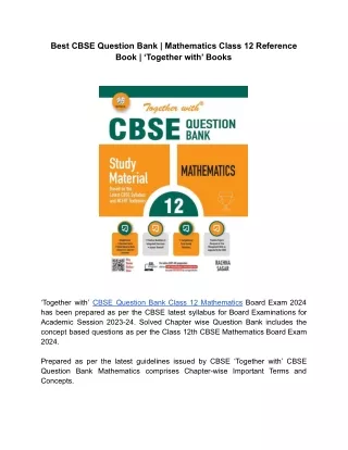 best cbse question bank mathematics class