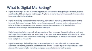 Digital Marketing