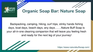 Organic Soap Bar: Nature Soap
