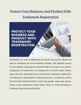 Protect Your Business And Product With Trademark Registration