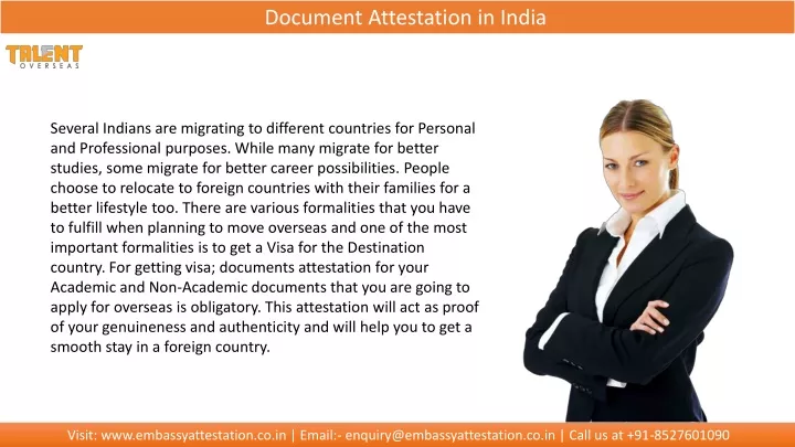 document attestation in india