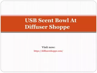 USB Scent Bowl At DiffuserShoppe