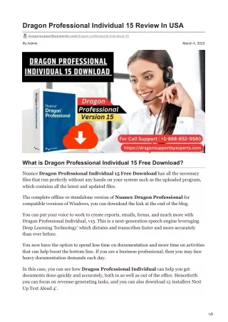 Dragon Professional Individual 15