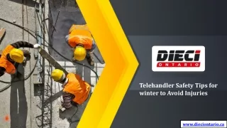 telehandler safety tips for winter to avoid