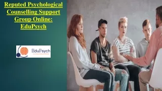 Expert Psychological Counselling Support Groups Online - EduPsych