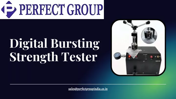 digital bursting strength tester
