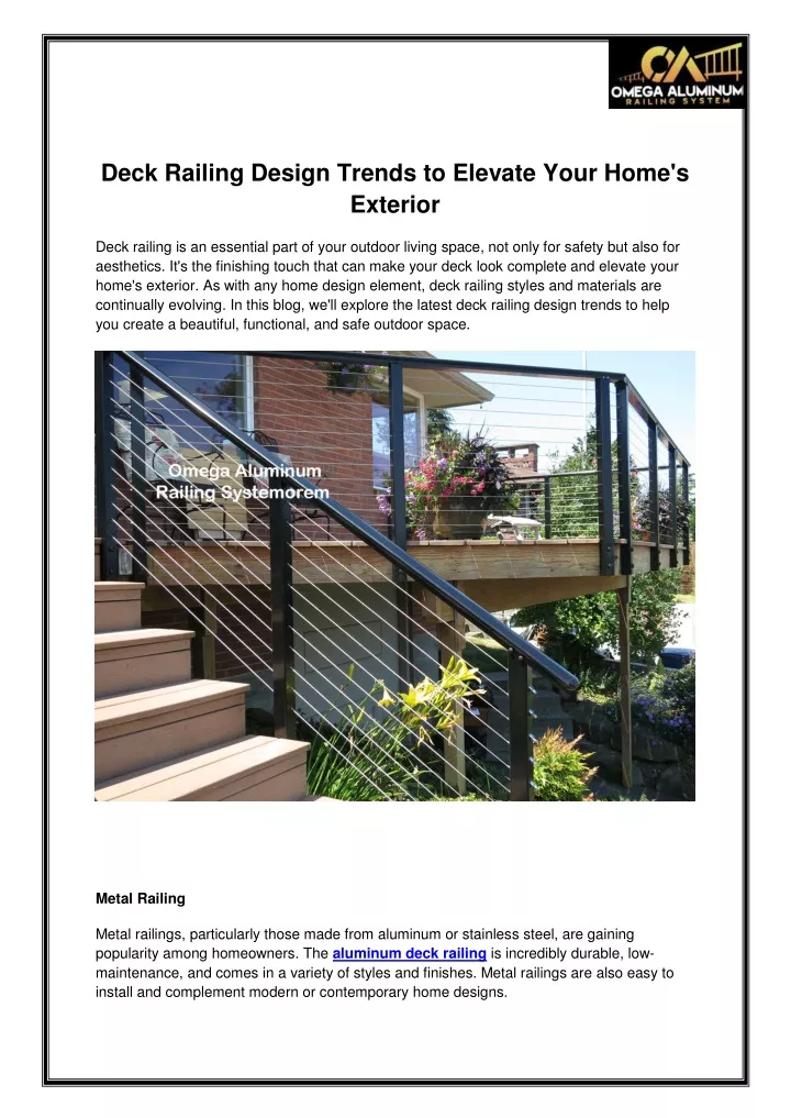deck railing design trends to elevate your home