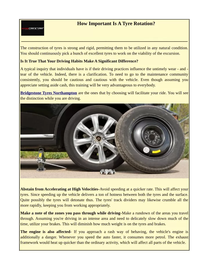 how important is a tyre rotation