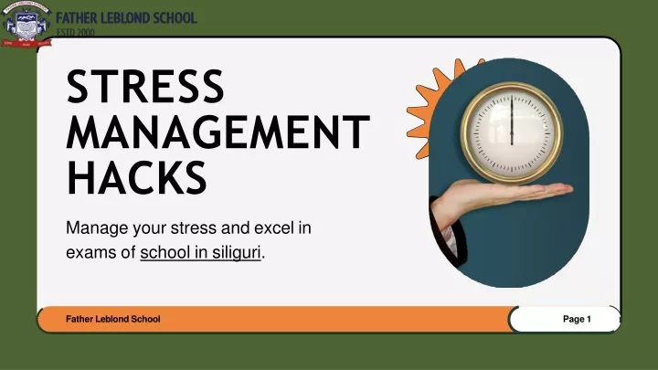 stress management hacks