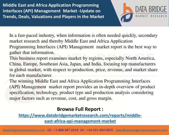 middle east and africa application programming