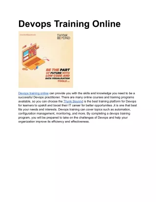 Devops Training Online