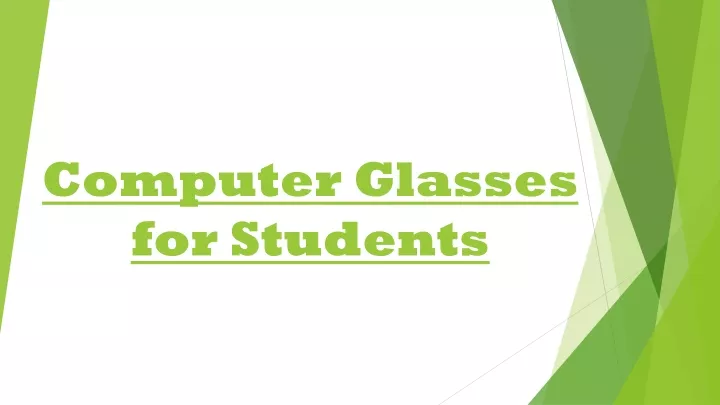 computer glasses for students