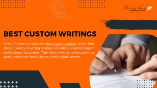Best Custom Writing Service - WritingSharks