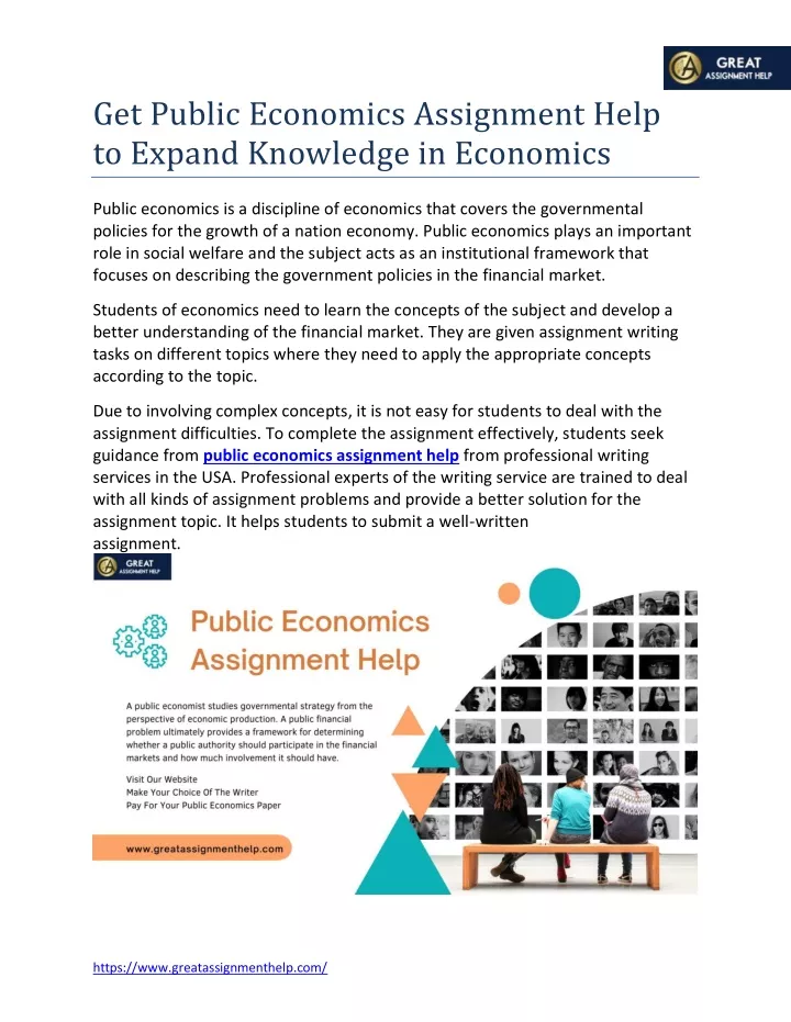 get public economics assignment help to expand