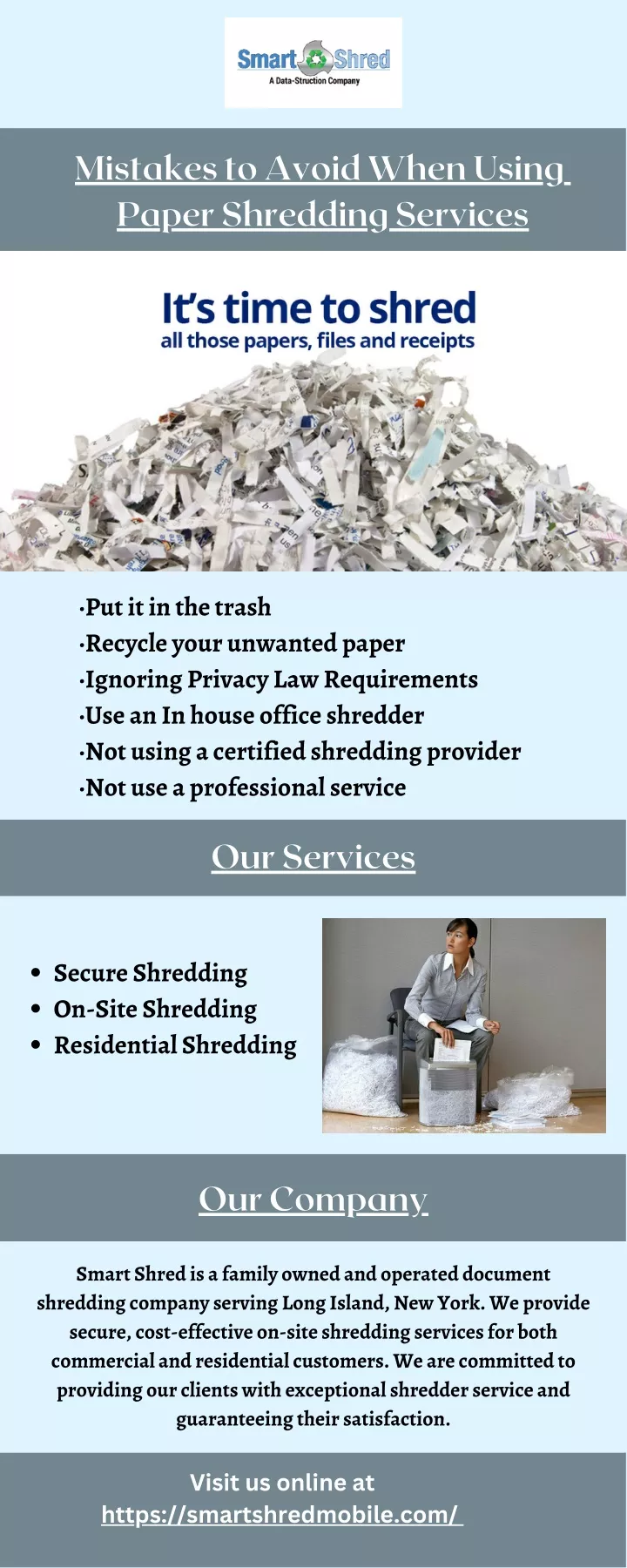 mistakes to avoid when using paper shredding