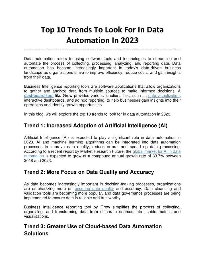 top 10 trends to look for in data automation