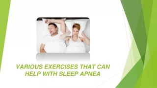 various exercises that can help with sleep apnea