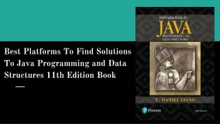 Best Platforms To Find Solutions To Java Programming and Data Structures 11th Edition Book