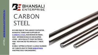 "Carbon Steel & Copper Nickel Bars."