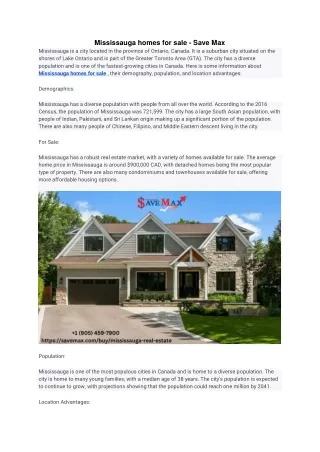 mississauga homes for sale save max mississauga
