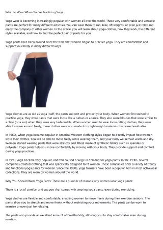 How to Explain yoga pants funny to Your Boss