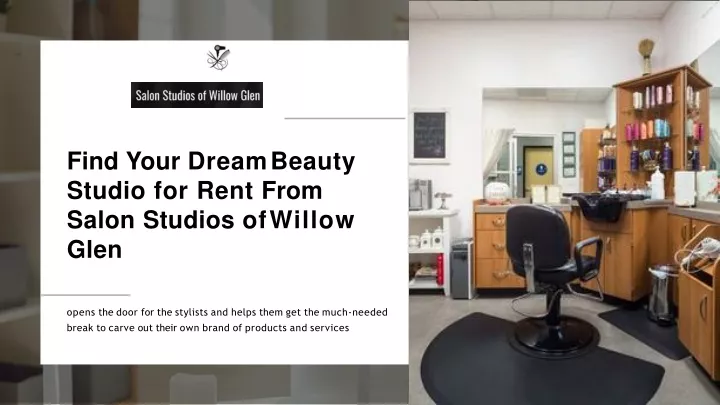 find your dream beauty studio for rent from salon