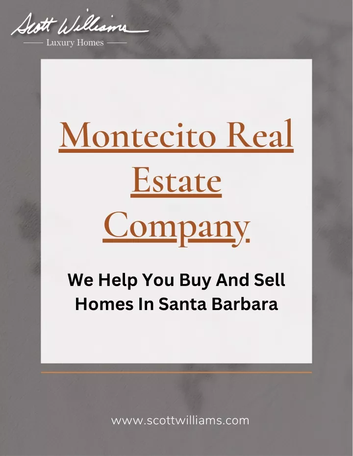 montecito real estate company