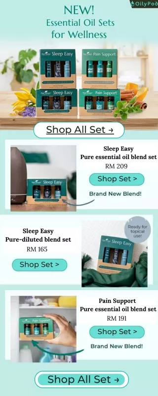 Sleep Easy Pure Essential Oil Blend Set - OilyPod