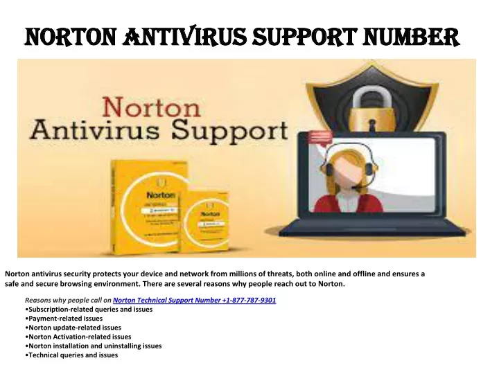 norton antivirus support number