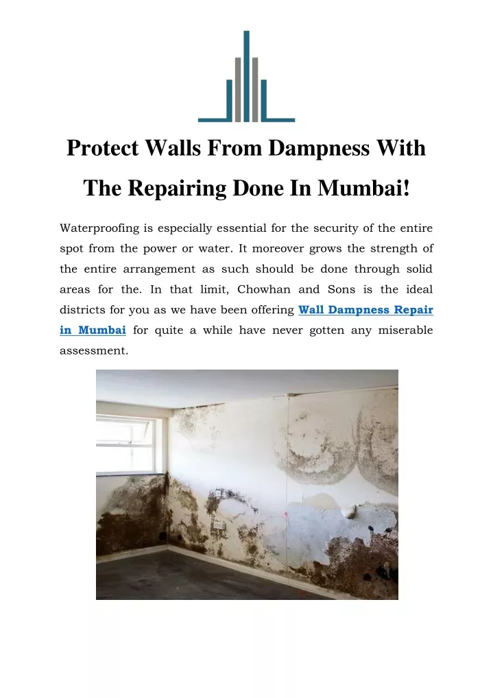 protect walls from dampness with