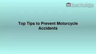 Top Tips to Prevent Motorcycle Accidents