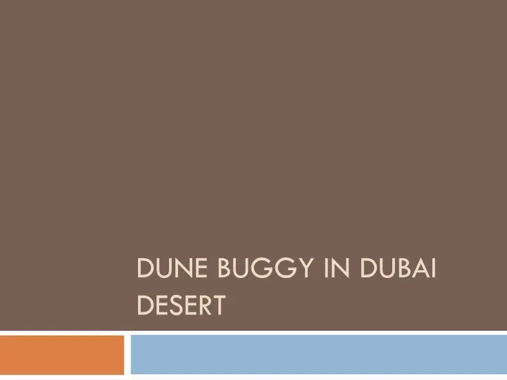 dune buggy in dubai desert