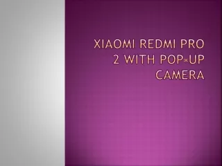 xiaomi redmi pro 2 with pop up camera