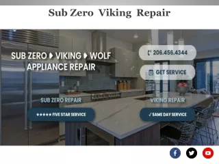 Sub Zero And Wolf Appliance Repair Service In Seattle