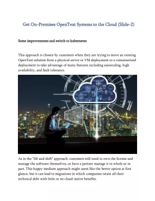 get on get on premises opentext systems