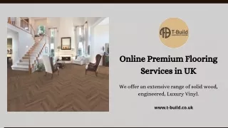 Online Premium Flooring Services in UK