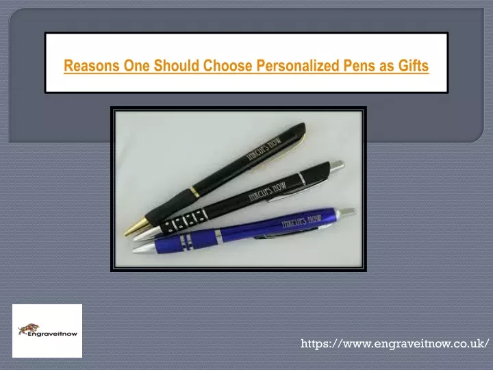 reasons one should choose personalized pens