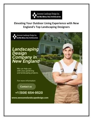 Elevating Your Outdoor Living Experience with New England Landscaping Designers