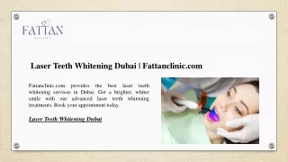 Laser Teeth Whitening Dubai | Fattanclinic.com