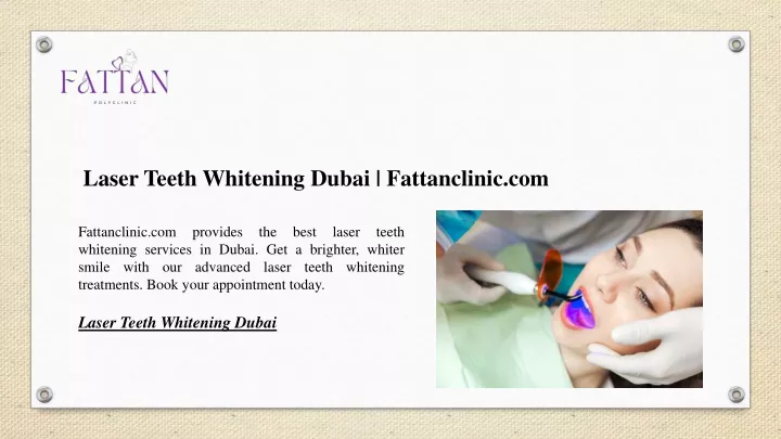 laser teeth whitening dubai fattanclinic com