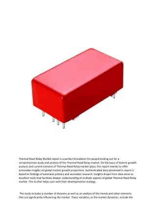 Thermal Reed Relay Market