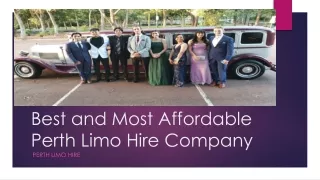 Best and Most Affordable Perth Limo Hire Company