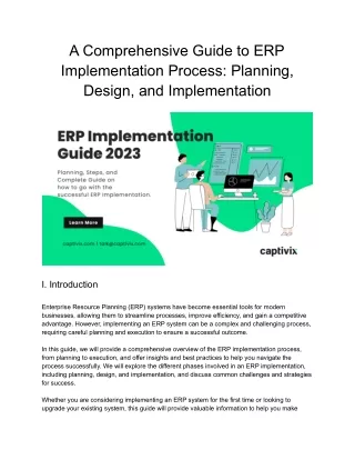 A Comprehensive Guide to ERP Implementation Process_ Planning, Design, and Implementation