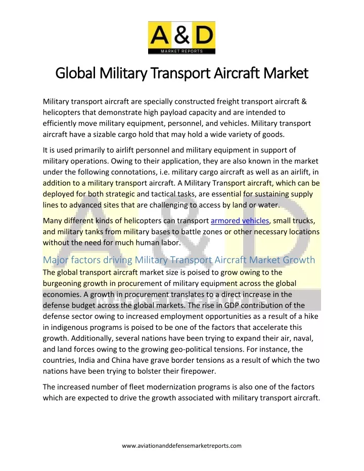 global military transport air global military